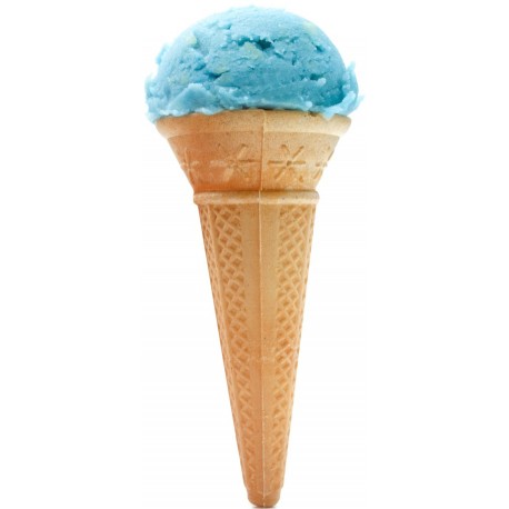autocollants glace bleue cornet