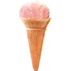 autocollants glace rose cornet