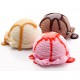 autocollant glace chocolat vanille fraise