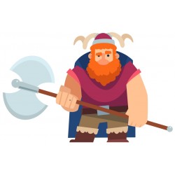 stickers mural viking