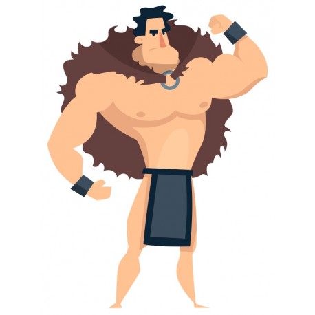 stickers mural homme caverne