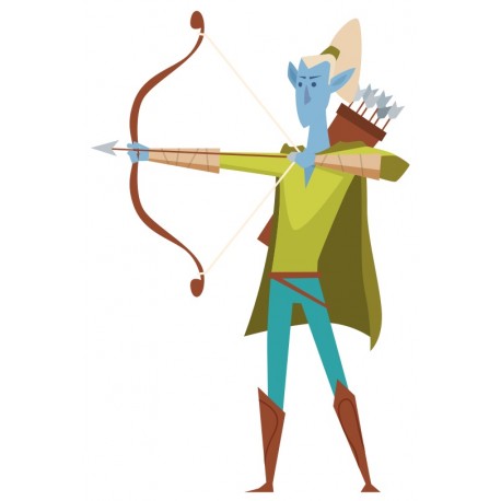 sticker mural archer