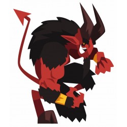 sticker mural demon