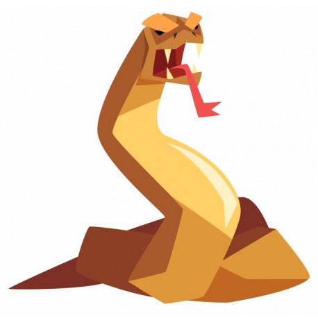 autocollant mural serpent