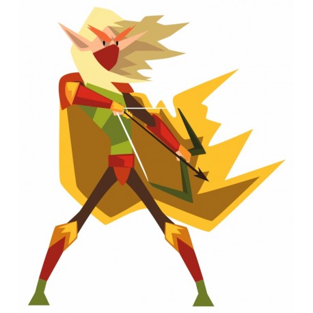 autocollant mural archer