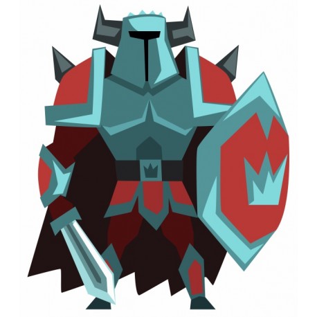 autocollant mural chevalier