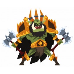 autocollants mural gladiator vert