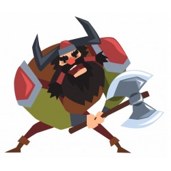 autocollants mural viking