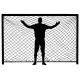 autocollant mural handball cage silhouette