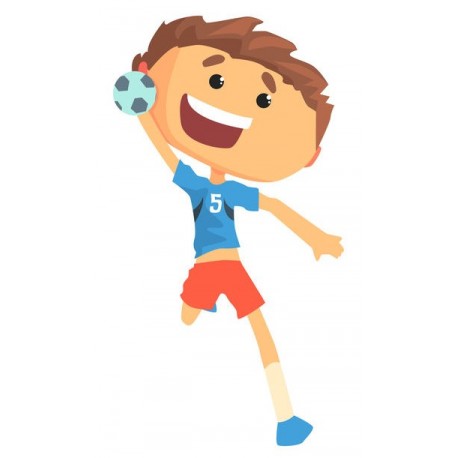 autocollant mural handball chambre