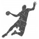 autocollant mural handball deco