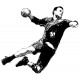 autocollant muraux decoratif handball