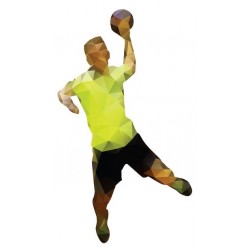 autocollant muraux handball decoration