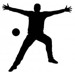 autocollant muraux handball design