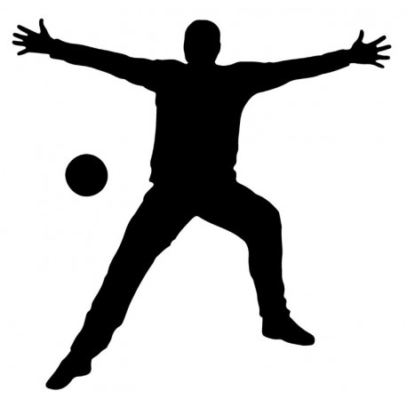 autocollant muraux handball design