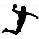 autocollant muraux handball geant