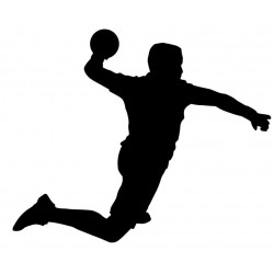 autocollant muraux handball geant