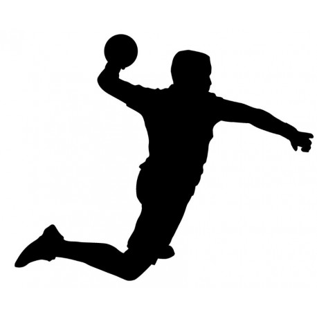 autocollant muraux handball geant