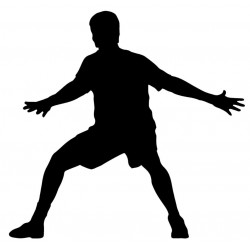 autocollant muraux handball joueur