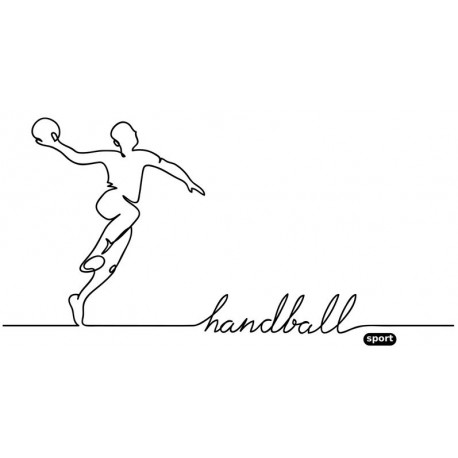 autocollants mural handball
