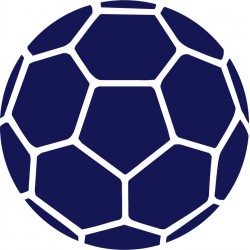 autocollants mural handball balle