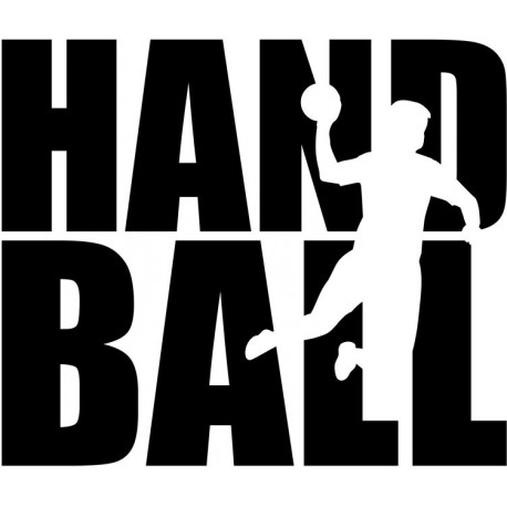 autocollants muraux handball joueurs