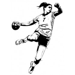 autocollants muraux handball pas cher