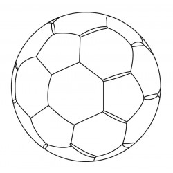 sticker mural handball ballon blanc