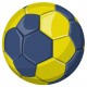 sticker muraux handball ballon jaune bleu