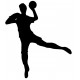 sticker muraux handball silhouette