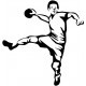 stickers handball joueur decoration