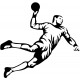 stickers mural handball joueur
