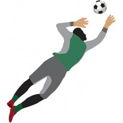 stickers mural handball petit