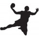stickers muraux handball