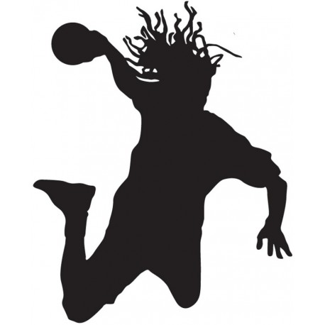 stickers muraux handball geant