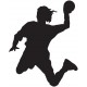 stickers muraux handball joueur
