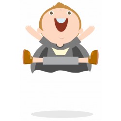 autocollant mural enfant superhero