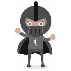 autocollant mural super héro