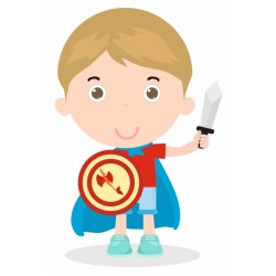 autocollants muraux superhero design