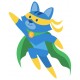 sticker hero chat bleu