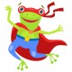 sticker hero grenouille