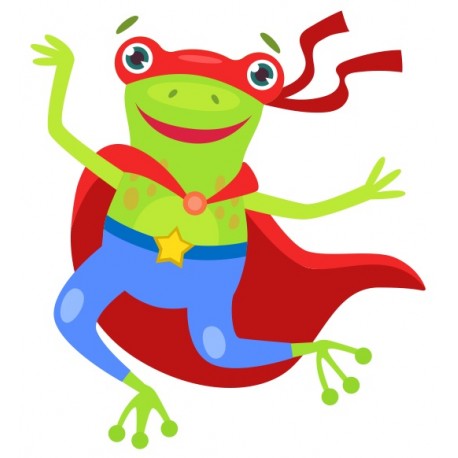 sticker hero grenouille
