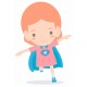 sticker mural hero fille