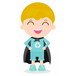 sticker mural superhero