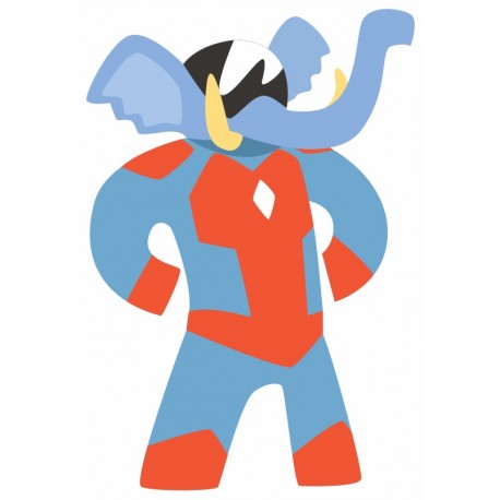 sticker muraux hero fille