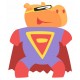 stickers hero hippopotame