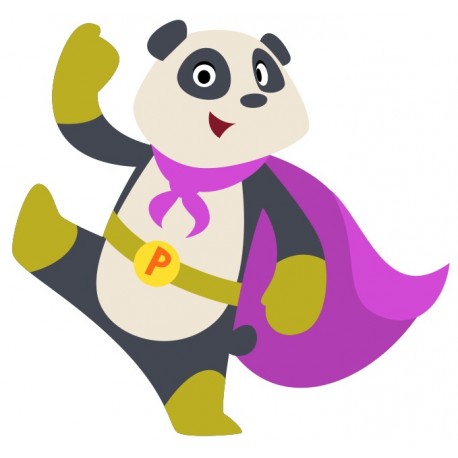 stickers hero panda