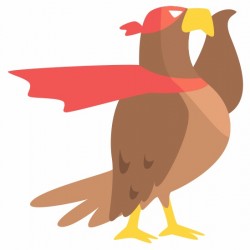 stickers superhero aigle