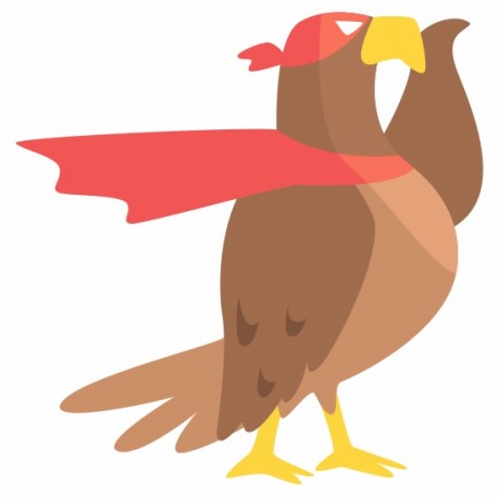 stickers superhero aigle