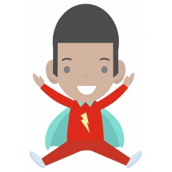 stickers superhero electrique